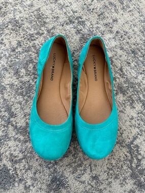 Lucky Brand Turquoise Ballet Flats - Women's Slip-On Shoes